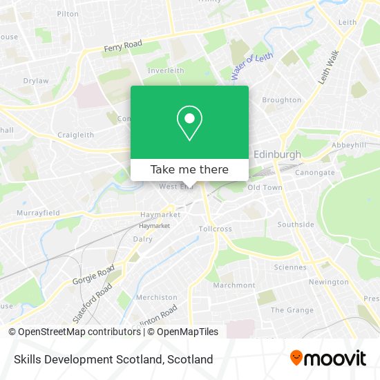 Skills Development Scotland map