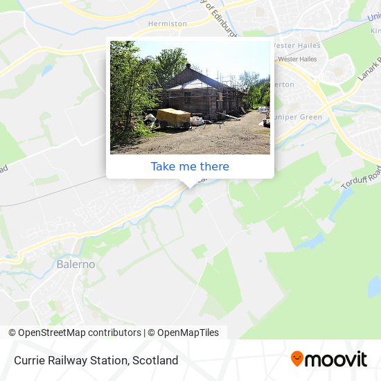 Currie Railway Station map
