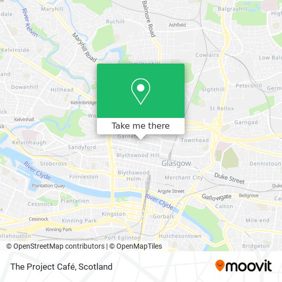 The Project Café map