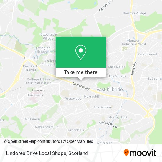 Lindores Drive Local Shops map