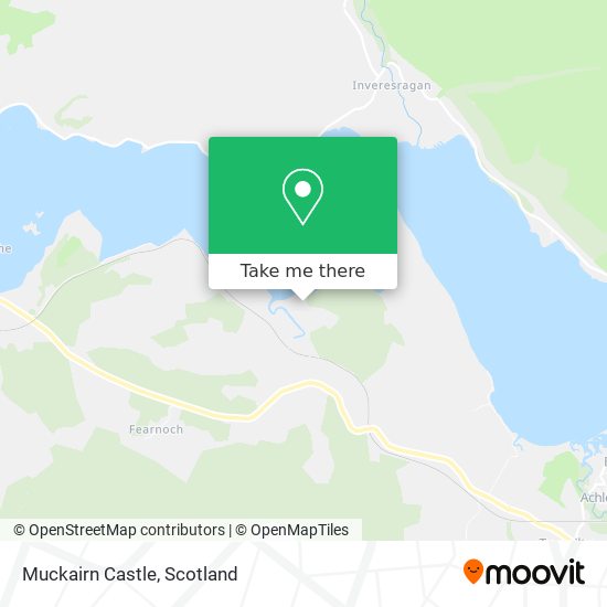 Muckairn Castle map