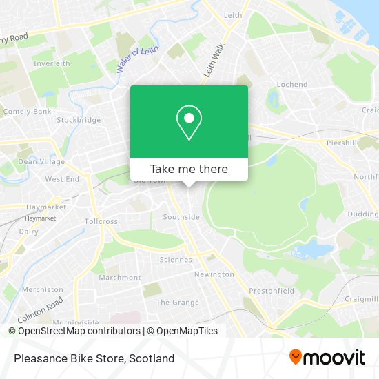 Pleasance Bike Store map