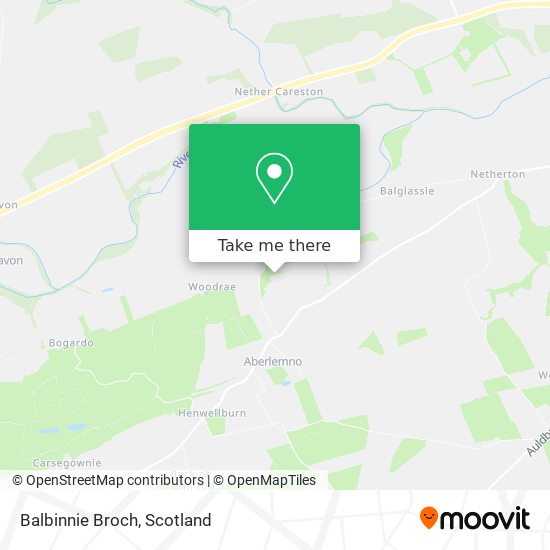 Balbinnie Broch map