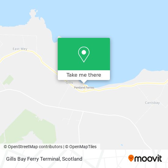 Gills Bay Ferry Terminal map