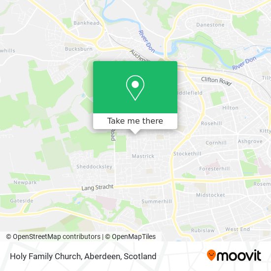 Holy Family Church, Aberdeen map