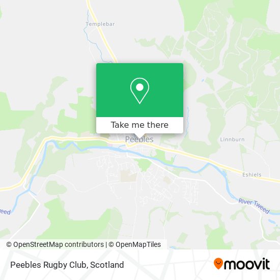 Peebles Rugby Club map