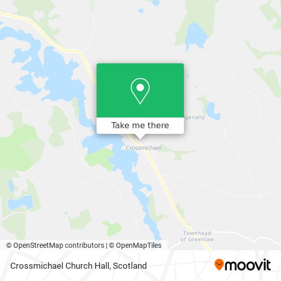 Crossmichael Church Hall map