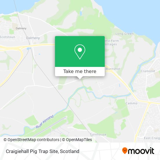 Craigiehall Pig Trap Site map