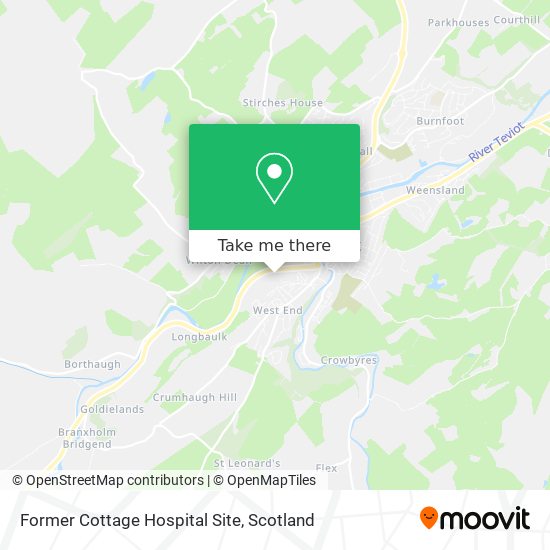 Former Cottage Hospital Site map
