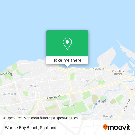 Wardie Bay Beach map
