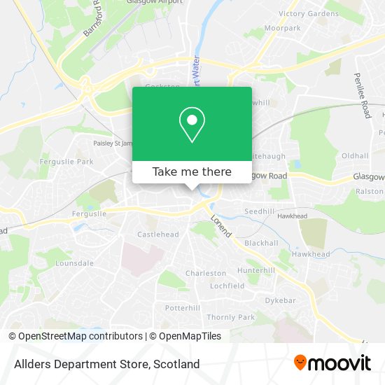 Allders Department Store map