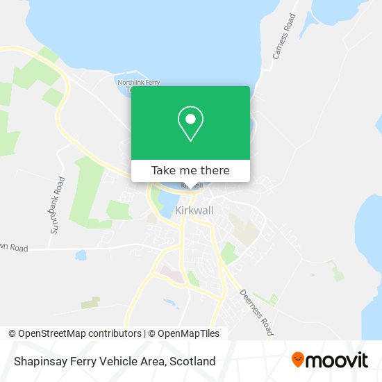 Shapinsay Ferry Vehicle Area map