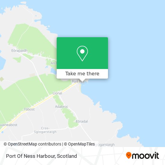 Port Of Ness Harbour map