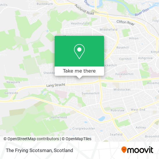 The Frying Scotsman map