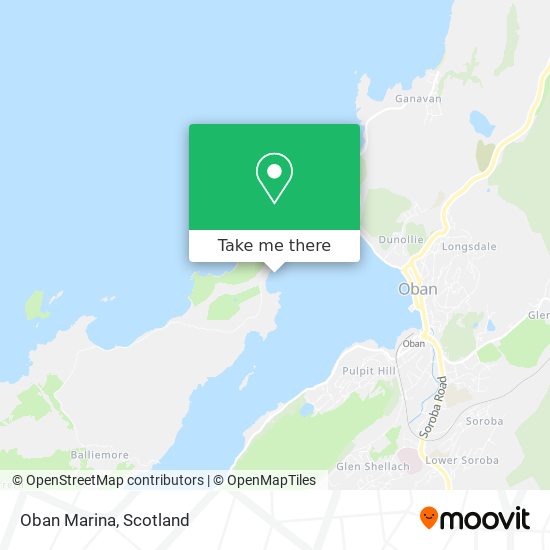 Oban Marina map