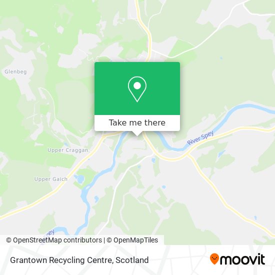 Grantown Recycling Centre map