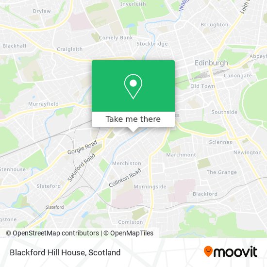 Blackford Hill House map