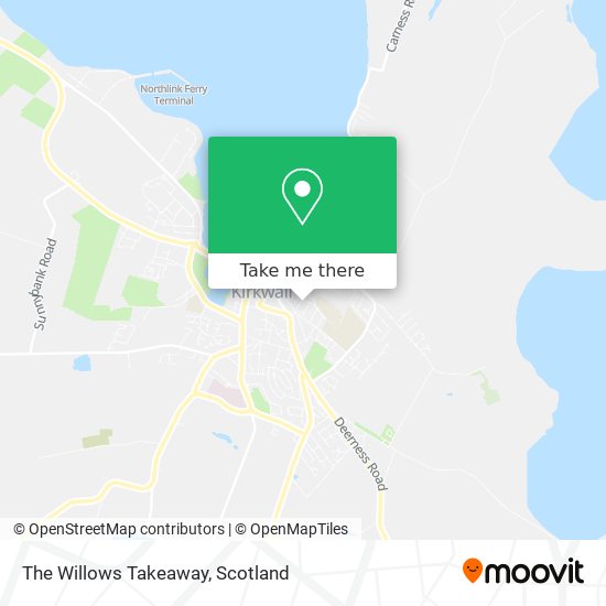 The Willows Takeaway map