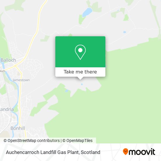 Auchencarroch Landfill Gas Plant map