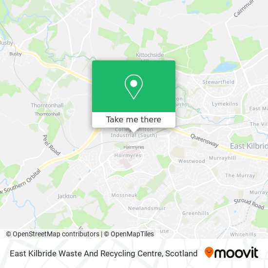 East Kilbride Waste And Recycling Centre map