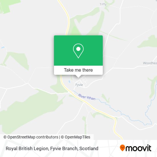 Royal British Legion, Fyvie Branch map