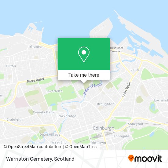 Warriston Cemetery map