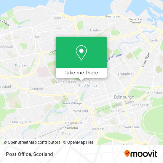 Post Office map