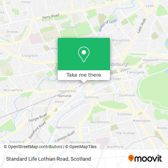Standard Life Lothian Road map