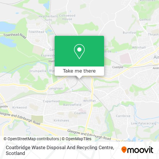 Coatbridge Waste Disposal And Recycling Centre map
