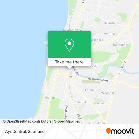 Ayr Central map