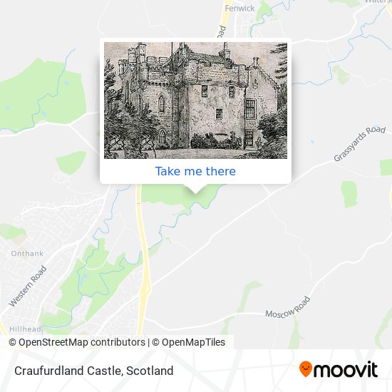 Craufurdland Castle map