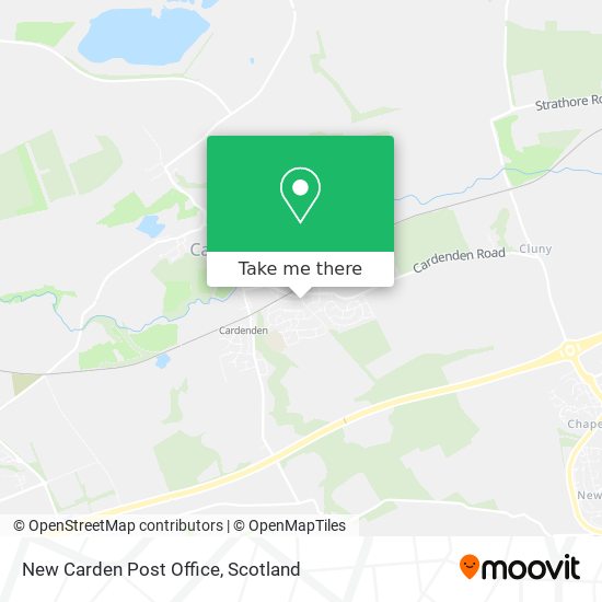 New Carden Post Office map