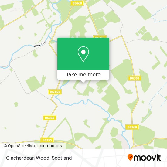 Clacherdean Wood map