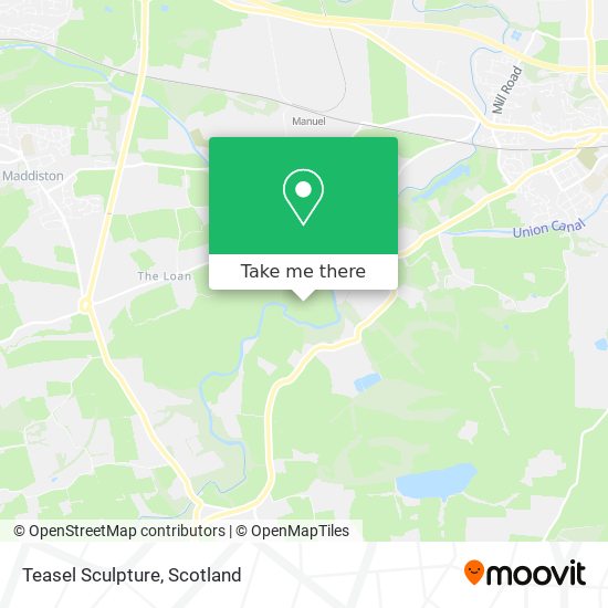 Teasel Sculpture map