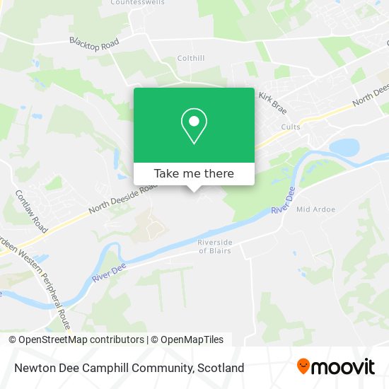 Newton Dee Camphill Community map
