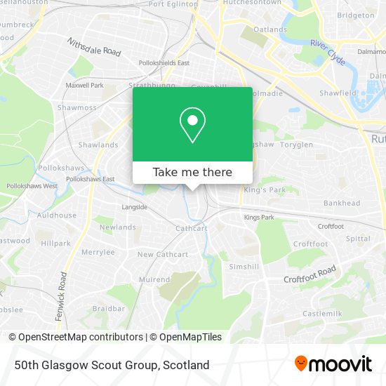 50th Glasgow Scout Group map