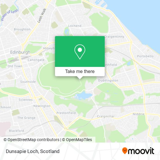 Dunsapie Loch map