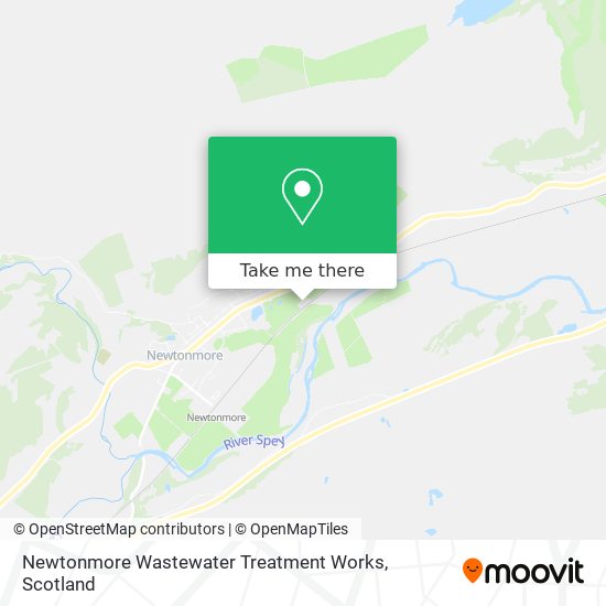 Newtonmore Wastewater Treatment Works map