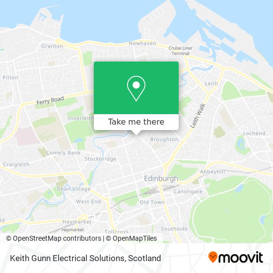 Keith Gunn Electrical Solutions map