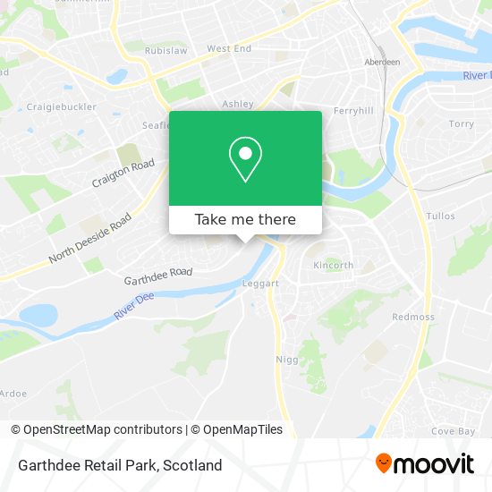 Garthdee Retail Park map