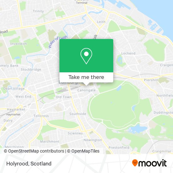 Holyrood map