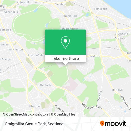 Craigmillar Castle Park map