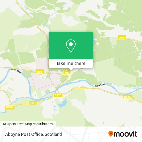 Aboyne Post Office map