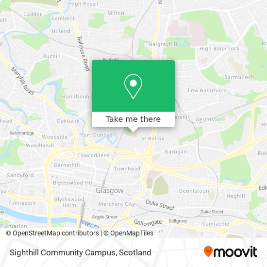 Sighthill Community Campus map