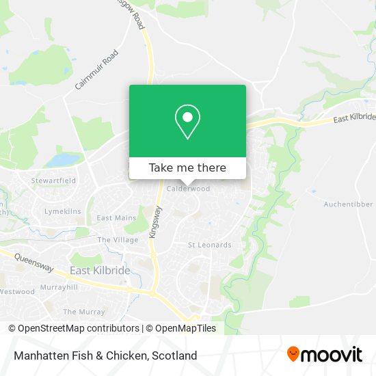 Manhatten Fish & Chicken map