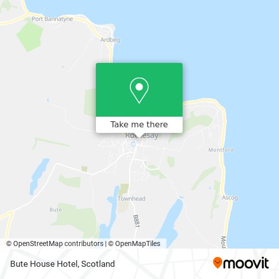 Bute House Hotel map