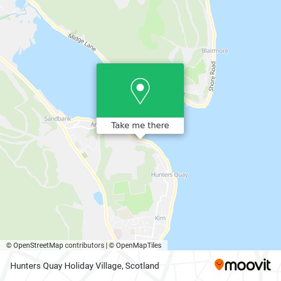 Hunters Quay Holiday Village map