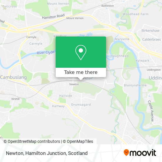 Newton, Hamilton Junction map