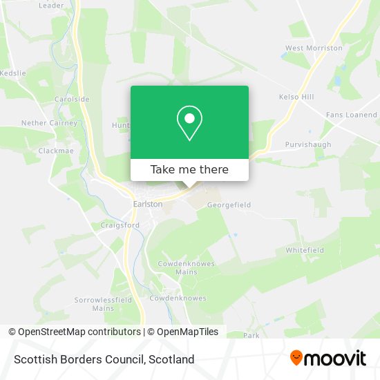 Scottish Borders Council map