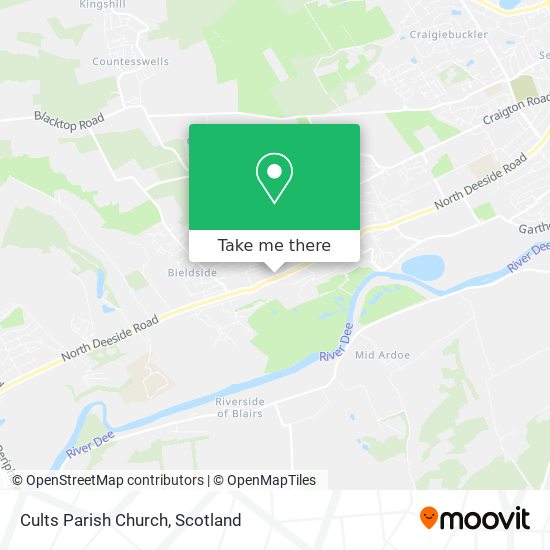 Cults Parish Church map